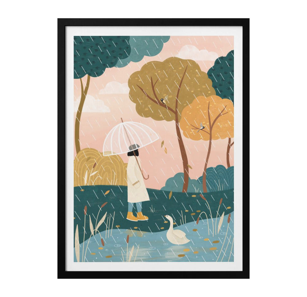 Autumn Walk Art Print