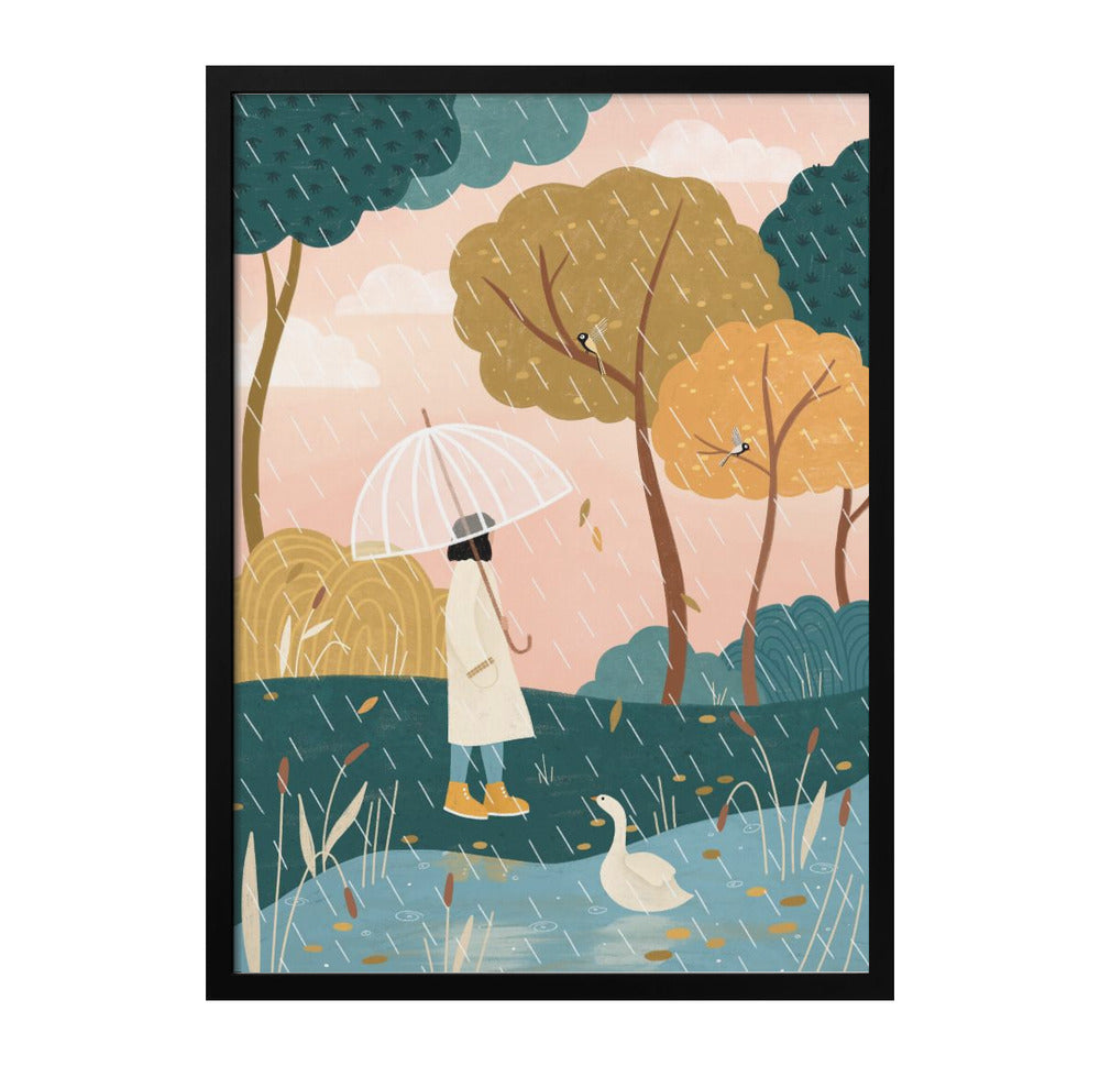 Autumn Walk Art Print