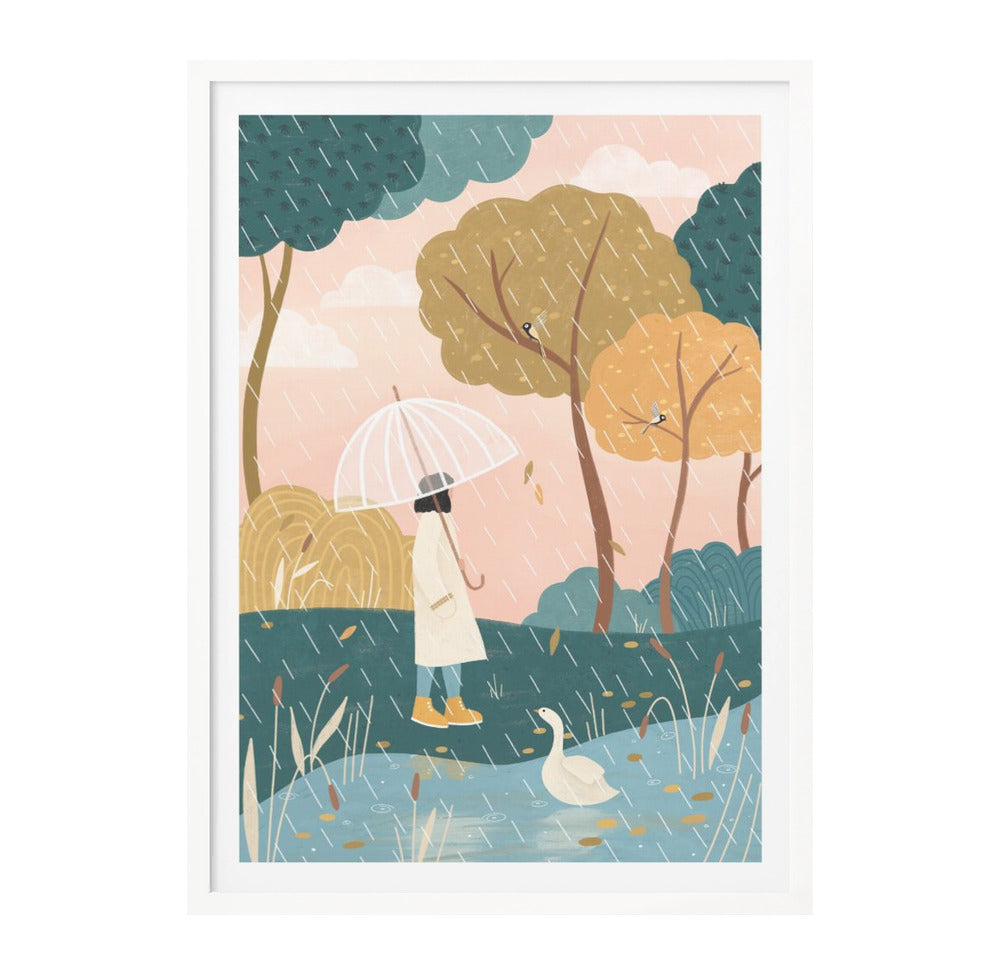 Autumn Walk Art Print