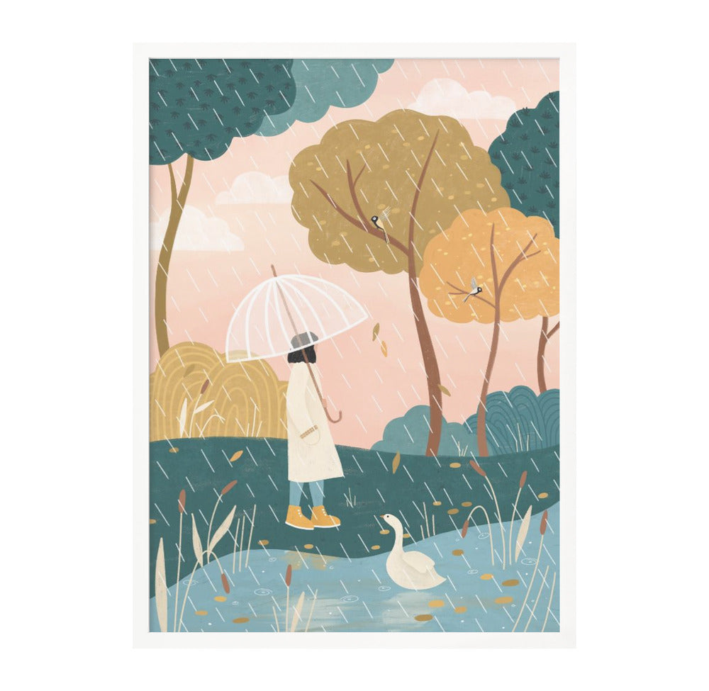 Autumn Walk Art Print