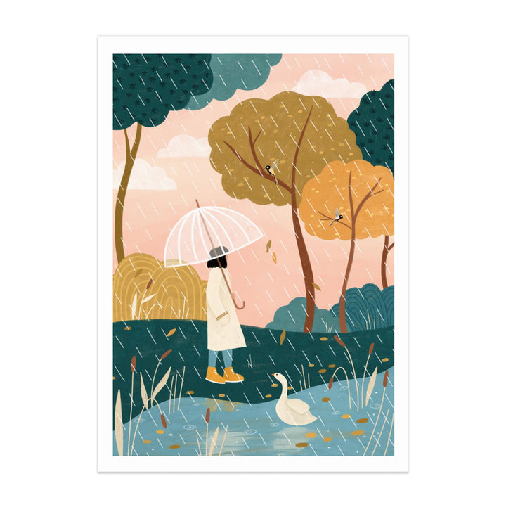 Autumn Walk Art Print