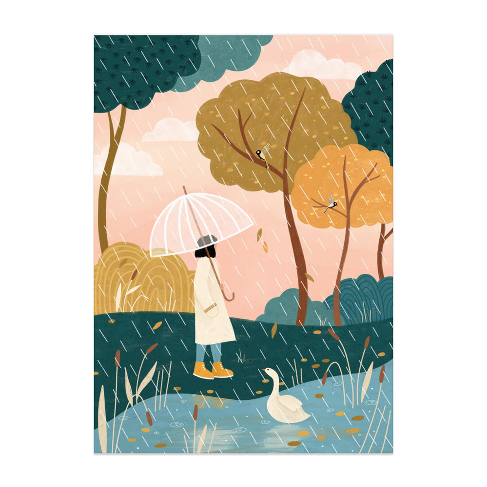 Autumn Walk Art Print