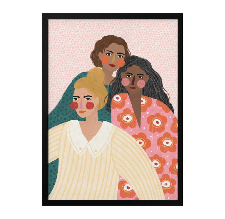 Girl Friends Art Print