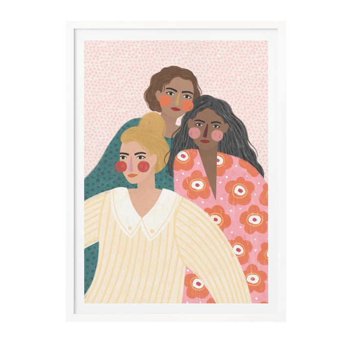 Girl Friends Art Print