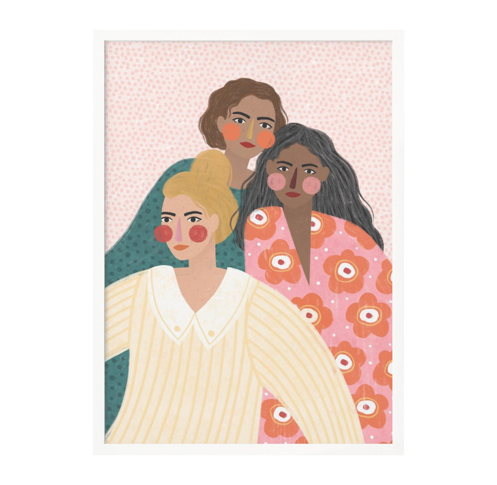 Girl Friends Art Print