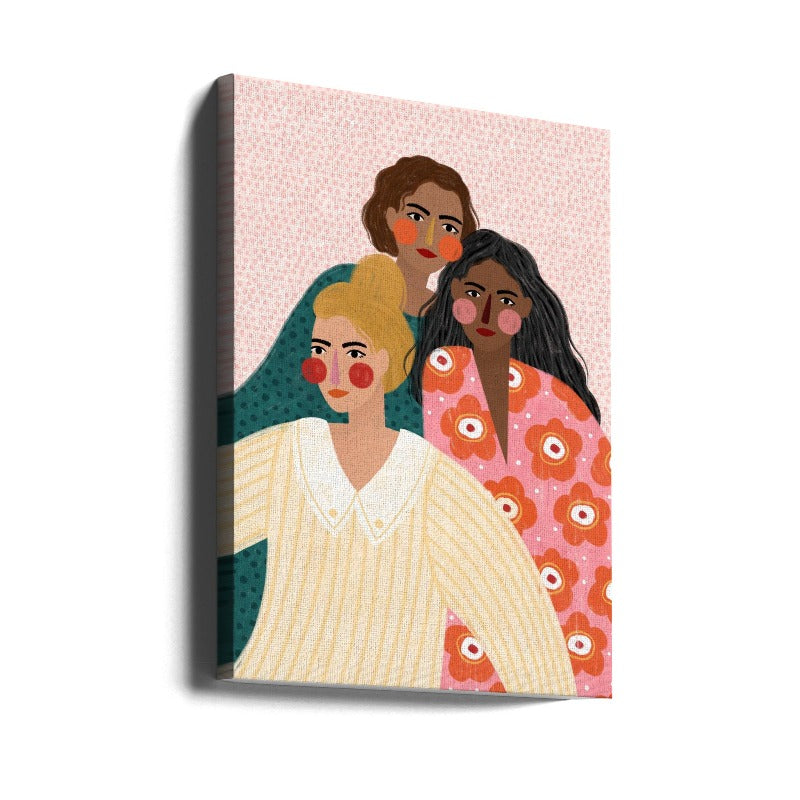 Girl Friends Art Print