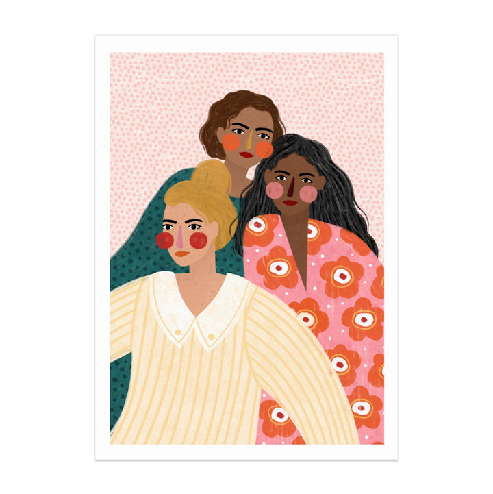 Girl Friends Art Print