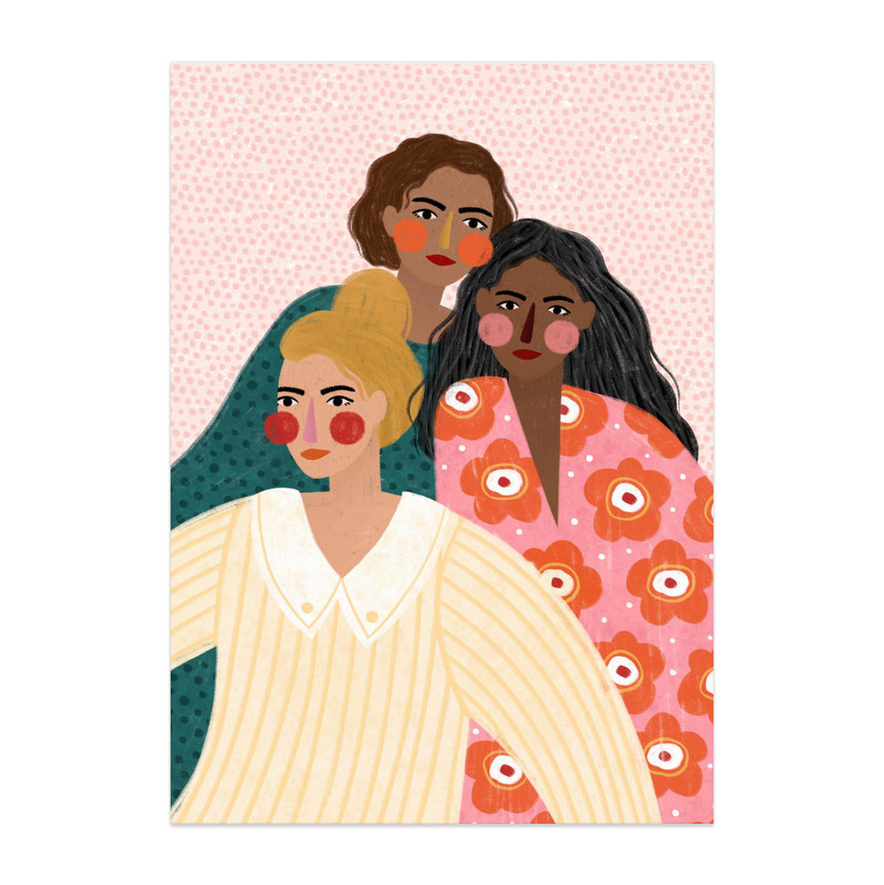 Girl Friends Art Print