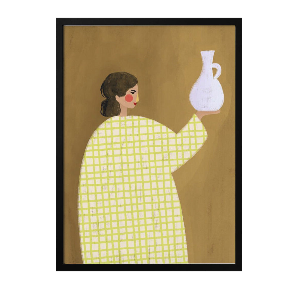 The Woman With Vase Art Print