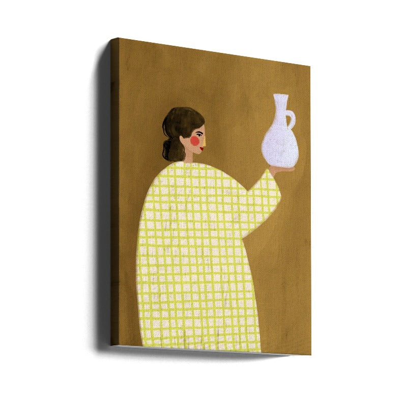 The Woman With Vase Art Print