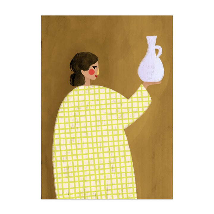 The Woman With Vase Art Print