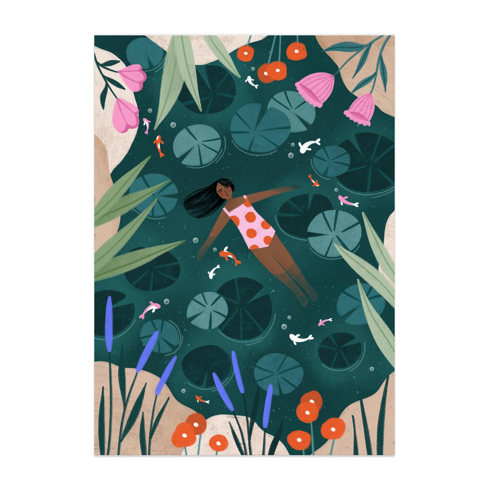 Wild Swimming Art Print