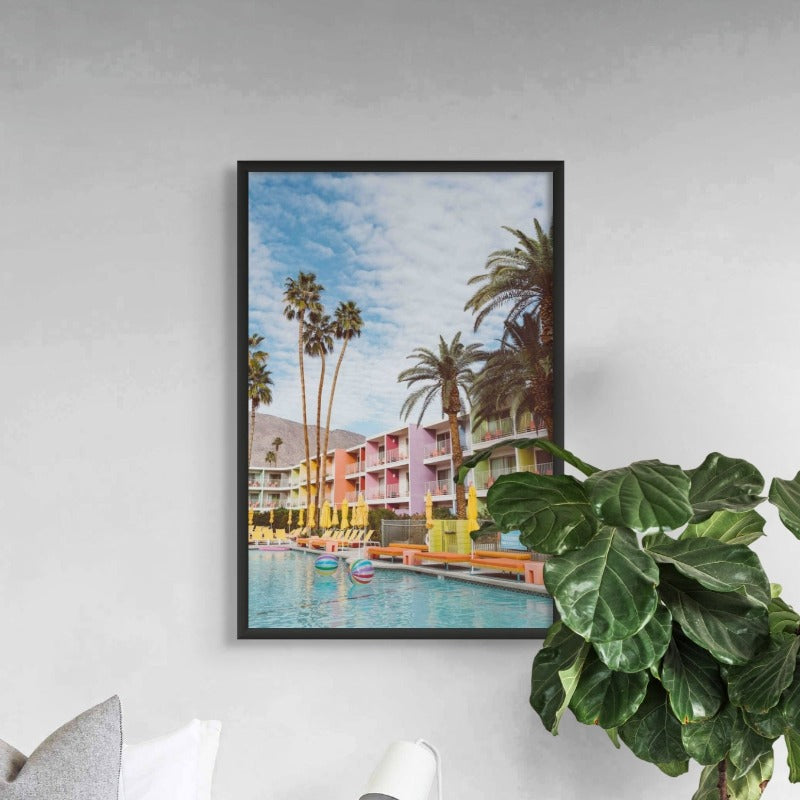 Palm Springs Pool Day Art Print