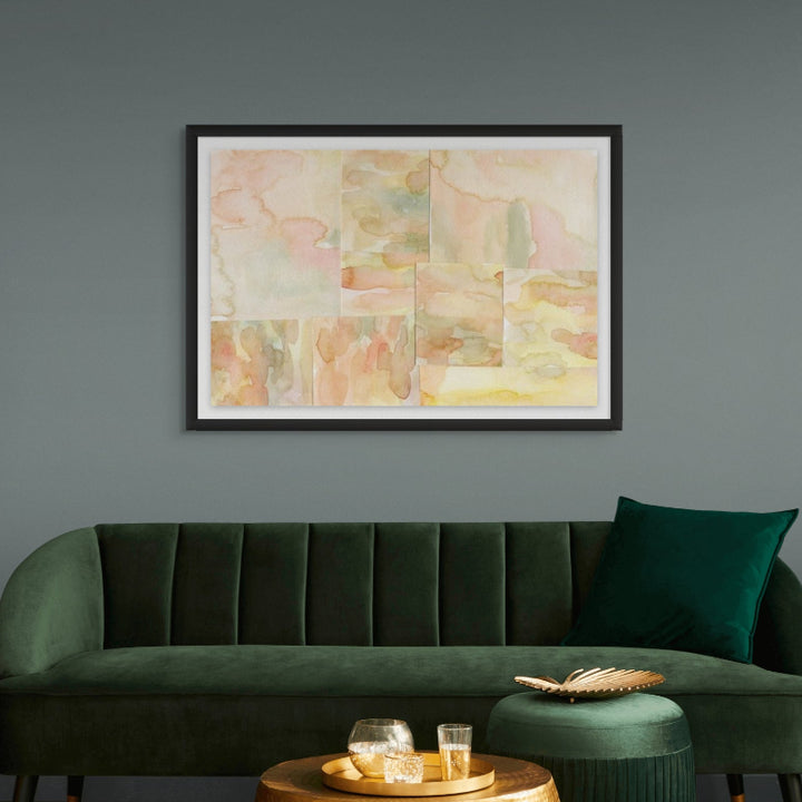 Watercolor abstract composition horizontal 4 Art Print