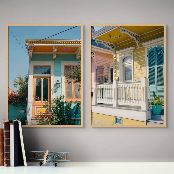 Set "New Orleans Architecture" Art Prints