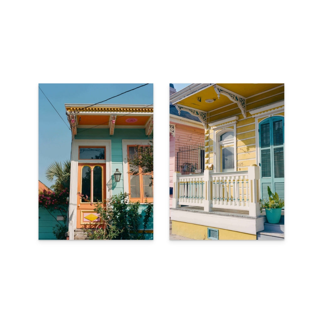 Set "New Orleans Architecture IV" + "New Orleans Architecture XV " Art Prints