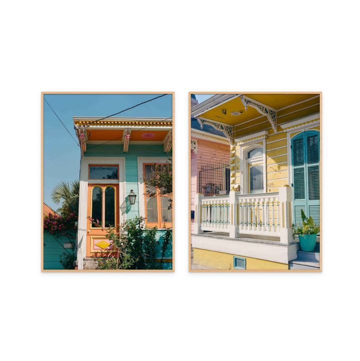 Set "New Orleans Architecture" Art Prints