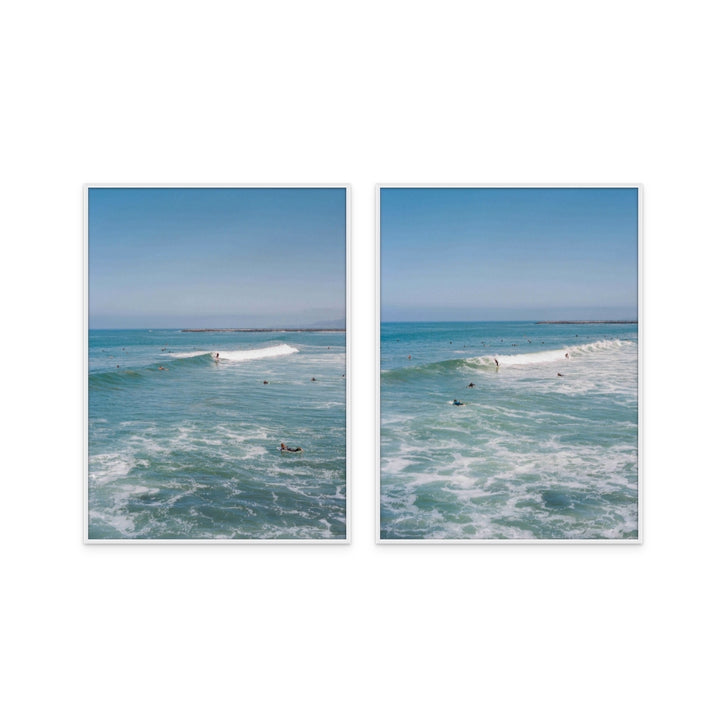 Set "San Diego Ocean Beach III" + "San Diego Ocean Beach IV" Art Prints