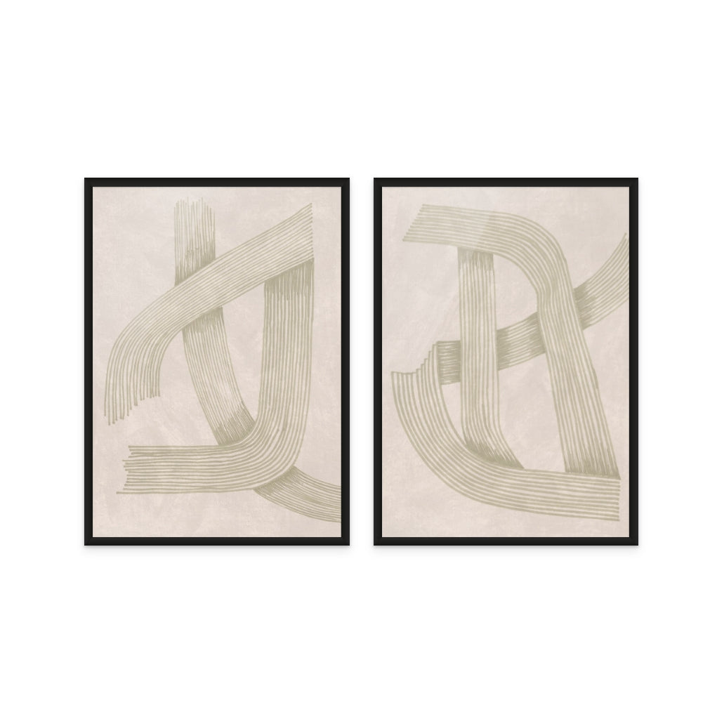 Set "Sophisticated Lines" Art Prints