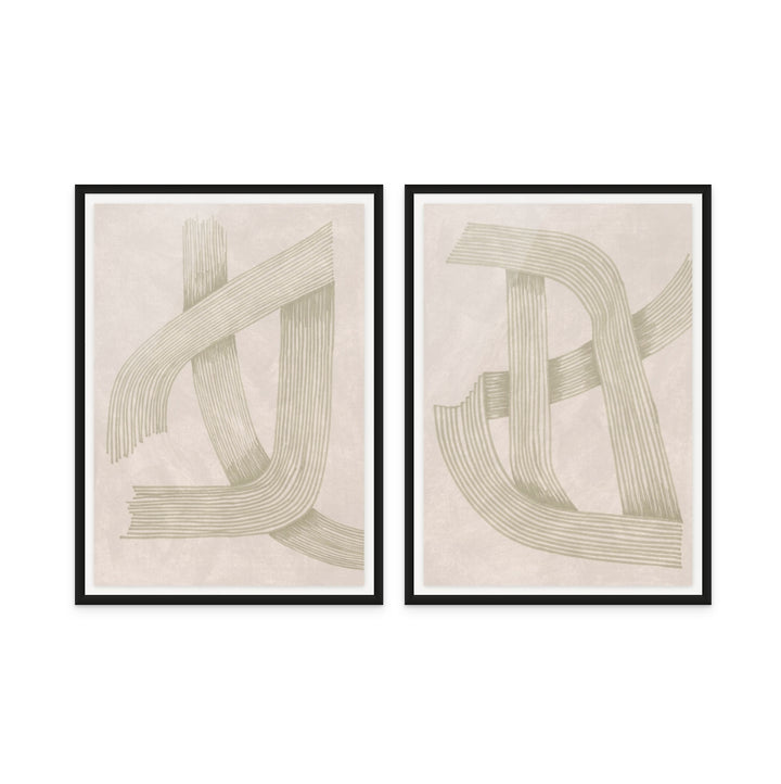 Set "Sophisticated Lines" Art Prints