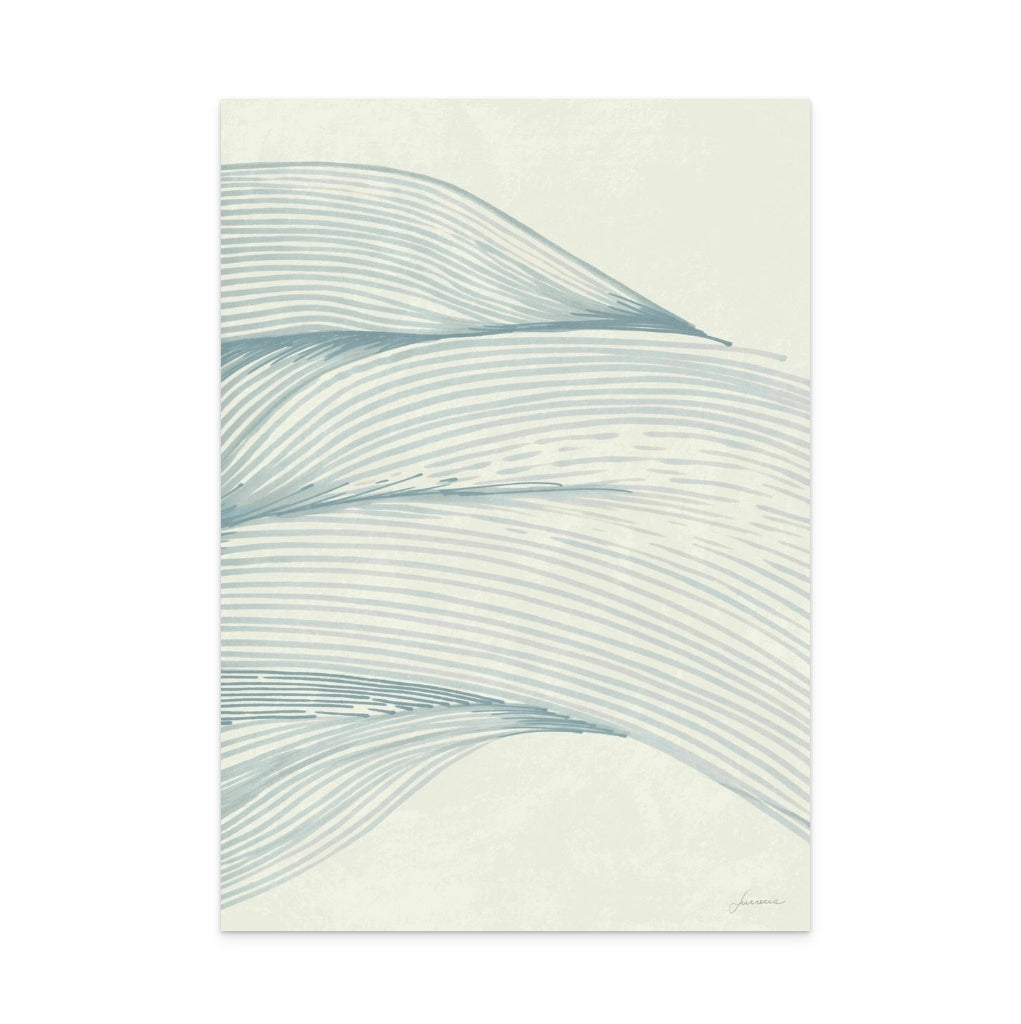 Ocean in Lines Art Print