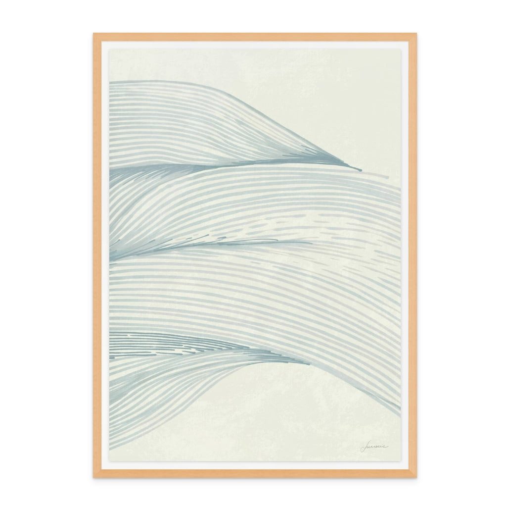 Ocean in Lines Art Print