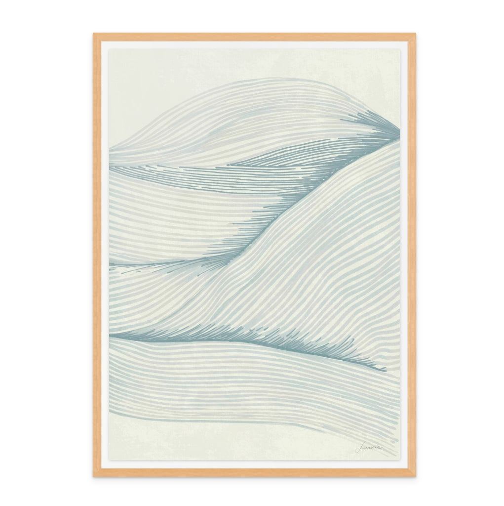 Ocean in Lines II Art Print