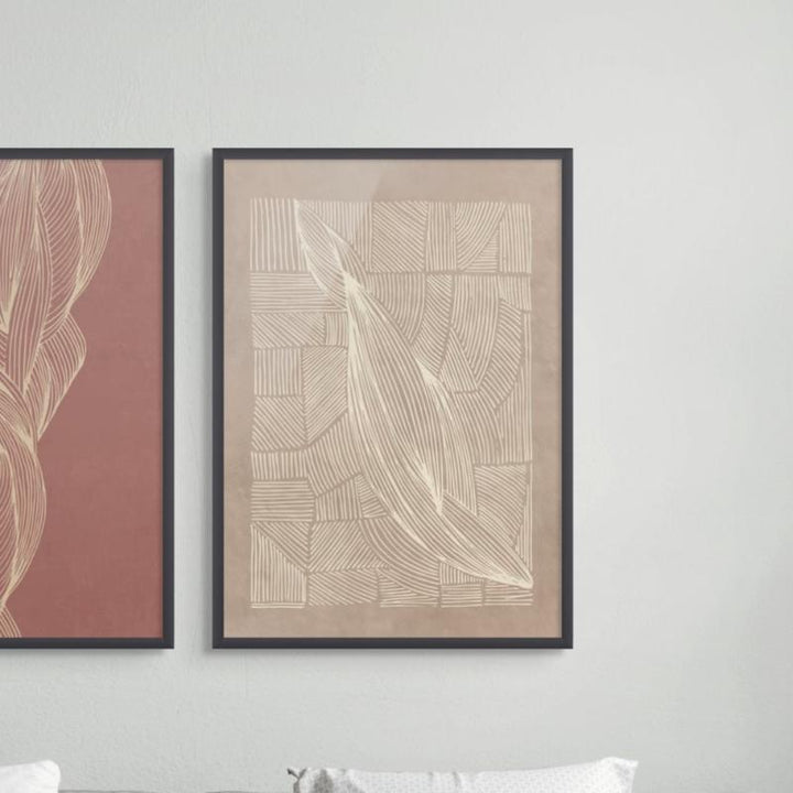 Abstract Irregular Lines II Art Print