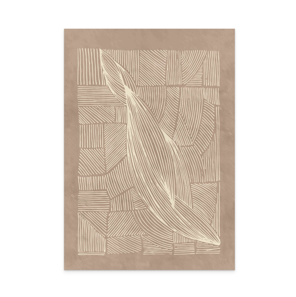 Abstract Irregular Lines II Art Print