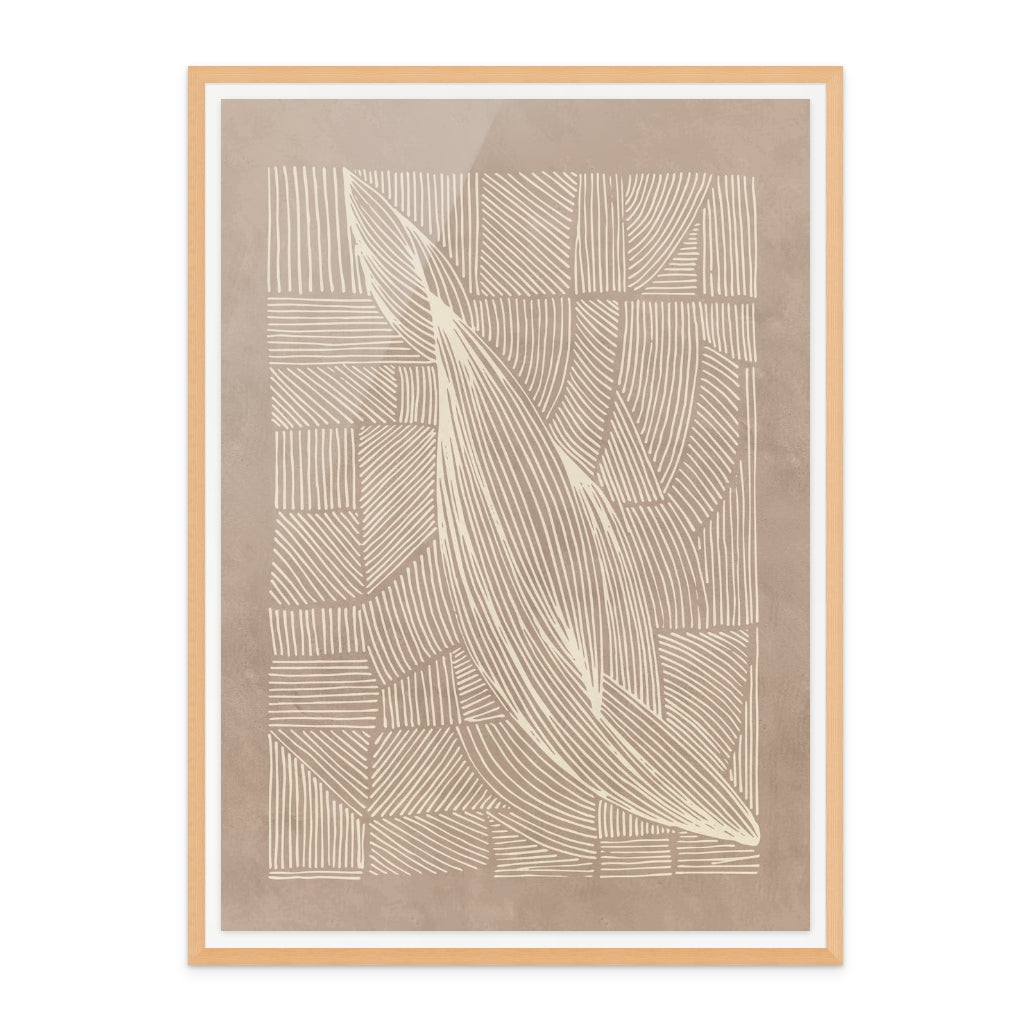 Abstract Irregular Lines II Art Print