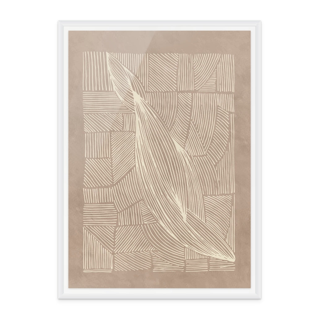 Abstract Irregular Lines II Art Print