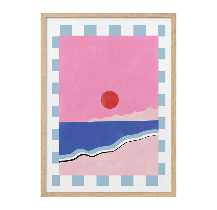 Pink sunset Art Print