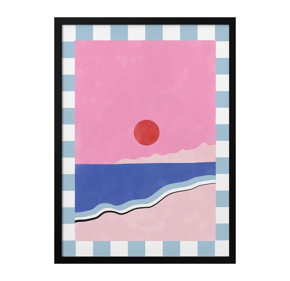 Pink sunset Art Print