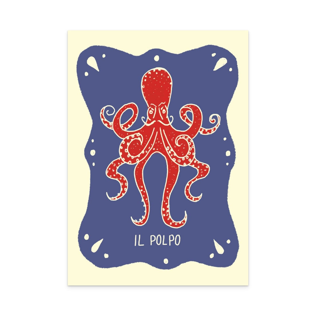 Polpo Up Art Print