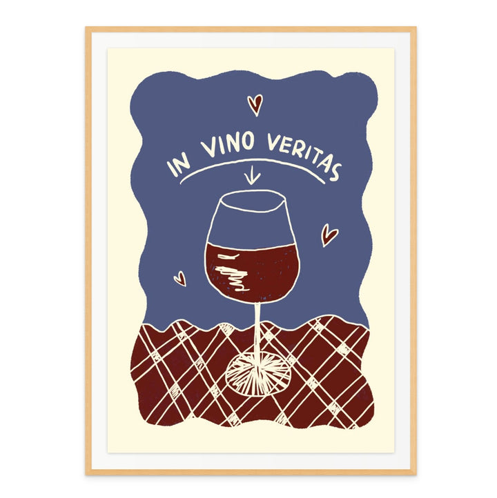 In Vino Veritas Up Art Print