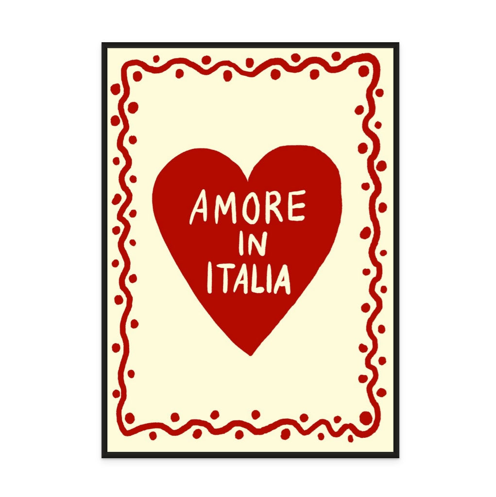 Amore in Italia Up Art Print