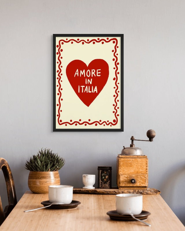 Amore in Italia Up Art Print