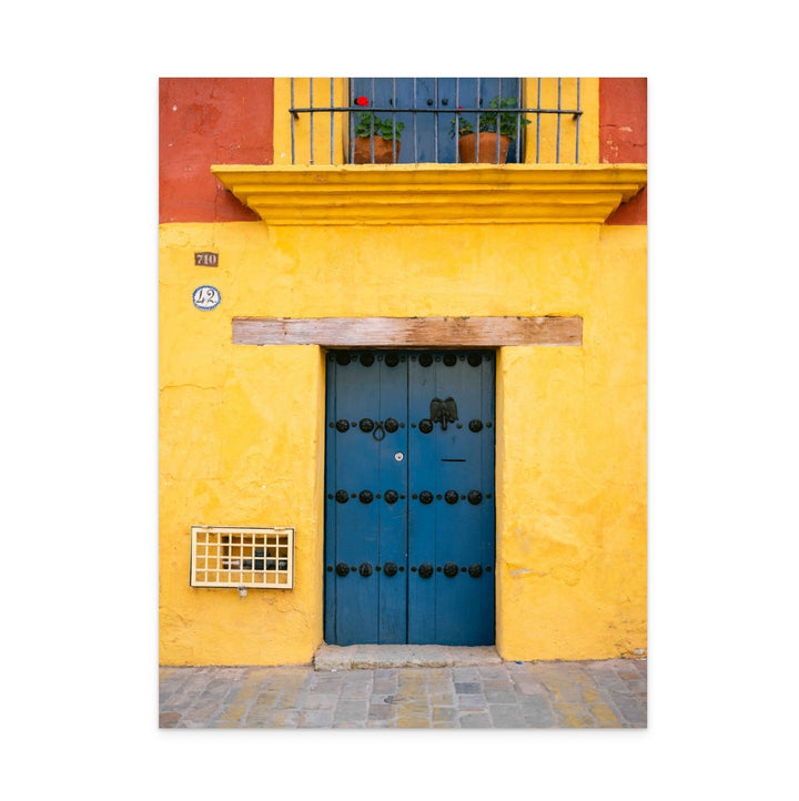 Blue and Yellow | Oaxaca Mexico Art Print