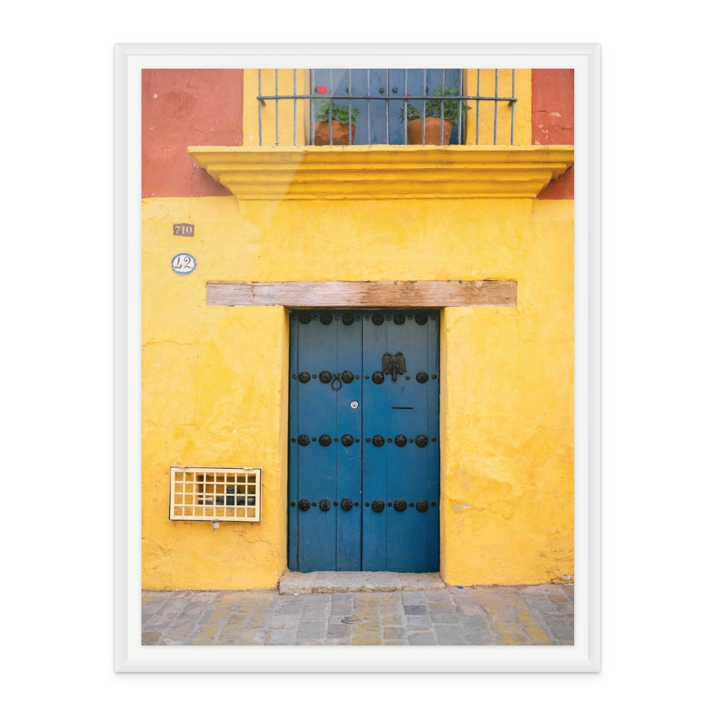 Blue and Yellow | Oaxaca Mexico Art Print