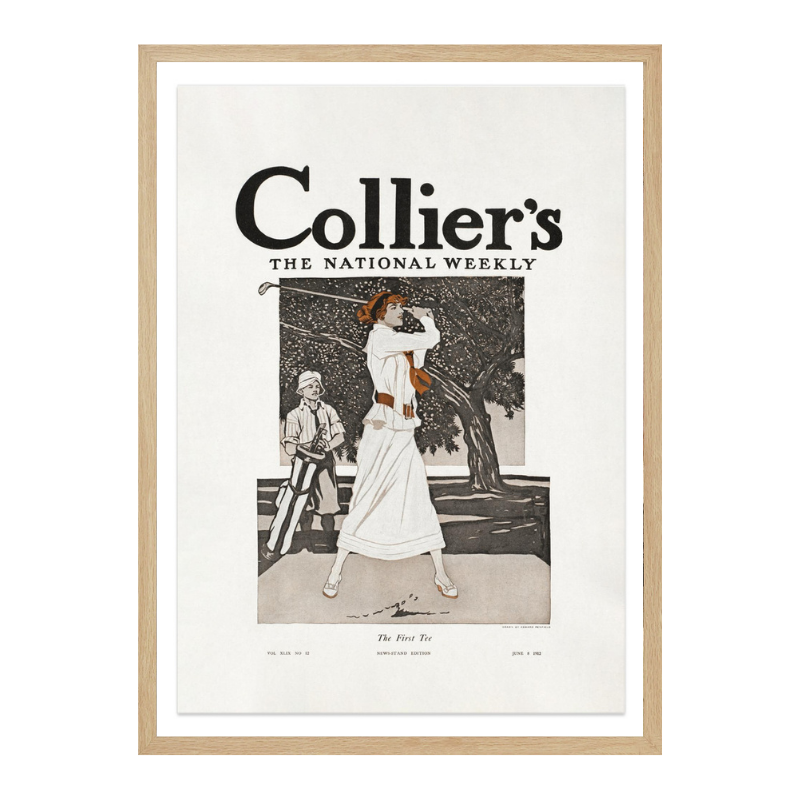 Collier´s, the National Weekly, the First Tee (1912) Art Print