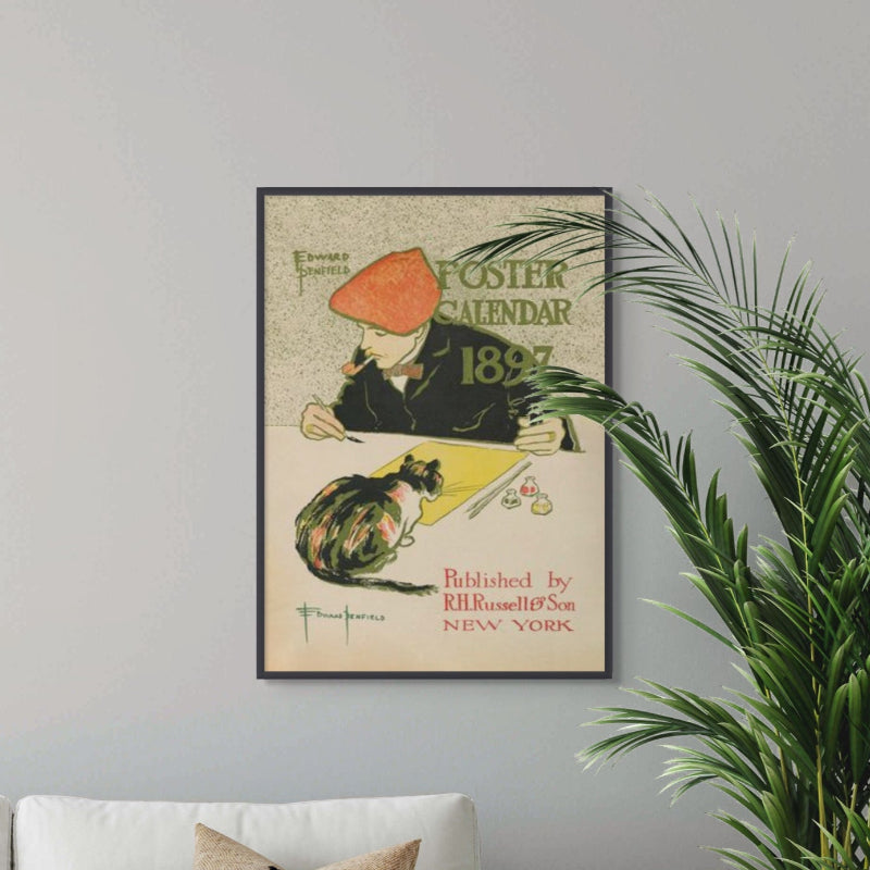 Edward Penfield Self Portrait Art Print