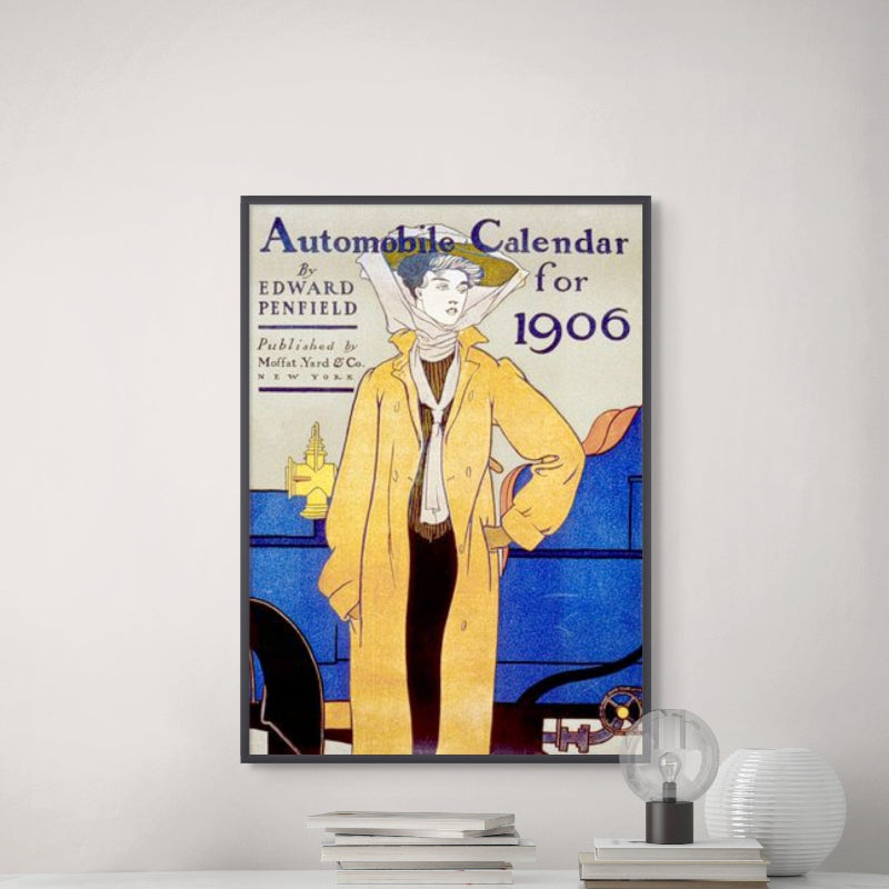 Automobile Calendar for 1906 Art Print