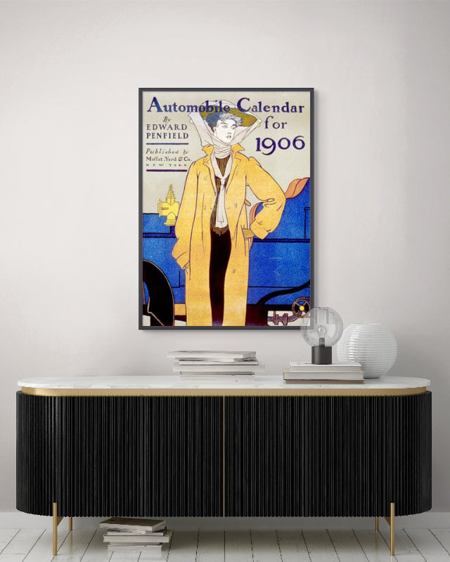 Automobile Calendar for 1906 Art Print