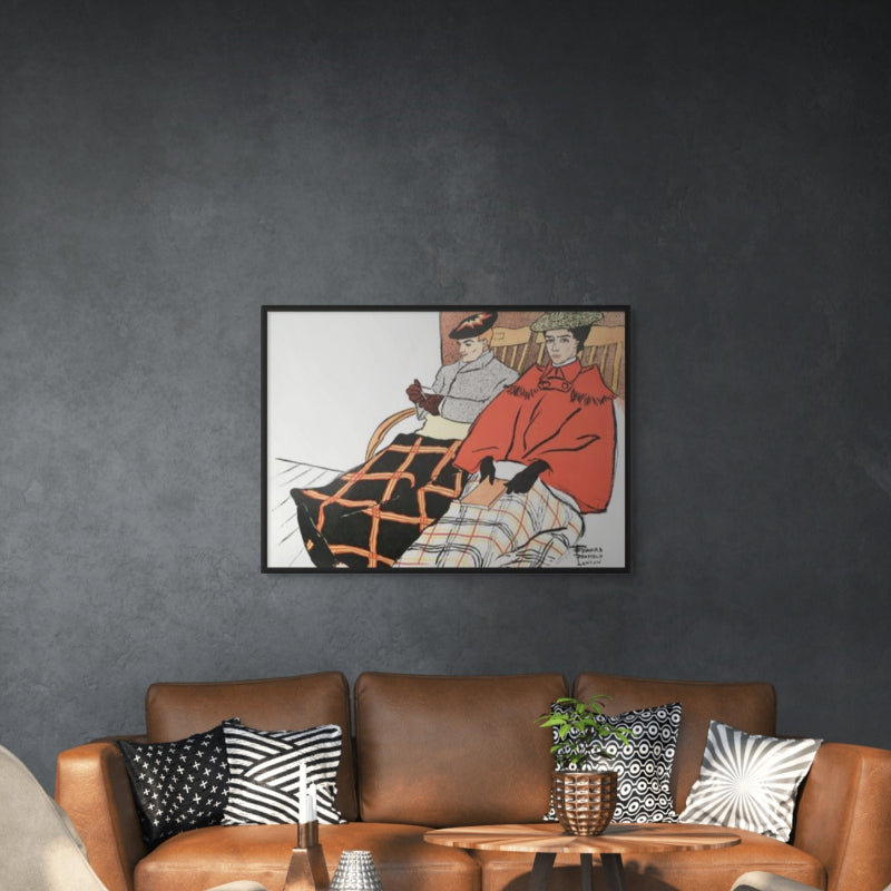 Man and Woman Sitting Together Art Print