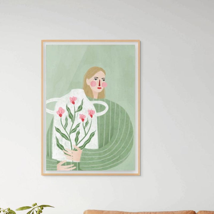 The Woman with the Vase Art Print