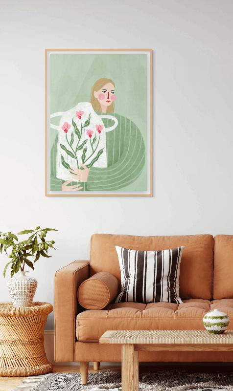 The Woman with the Vase Art Print