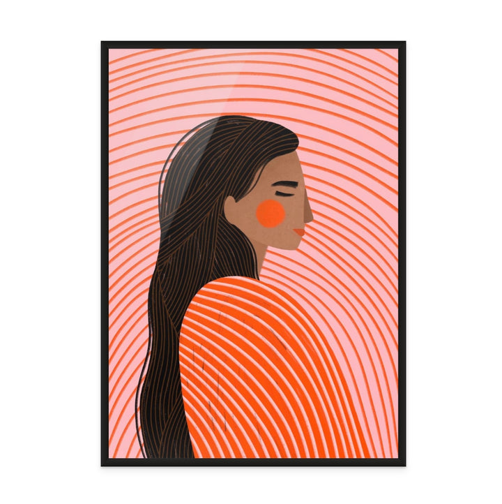 The Woman with the Lines Art Print