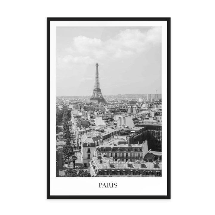 Paris Eiffel Tower BW Art Print