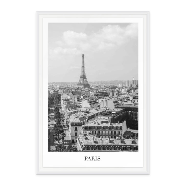 Paris Eiffel Tower BW Art Print