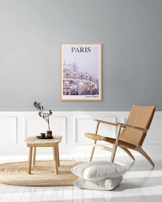 Paris Jardin Art Print